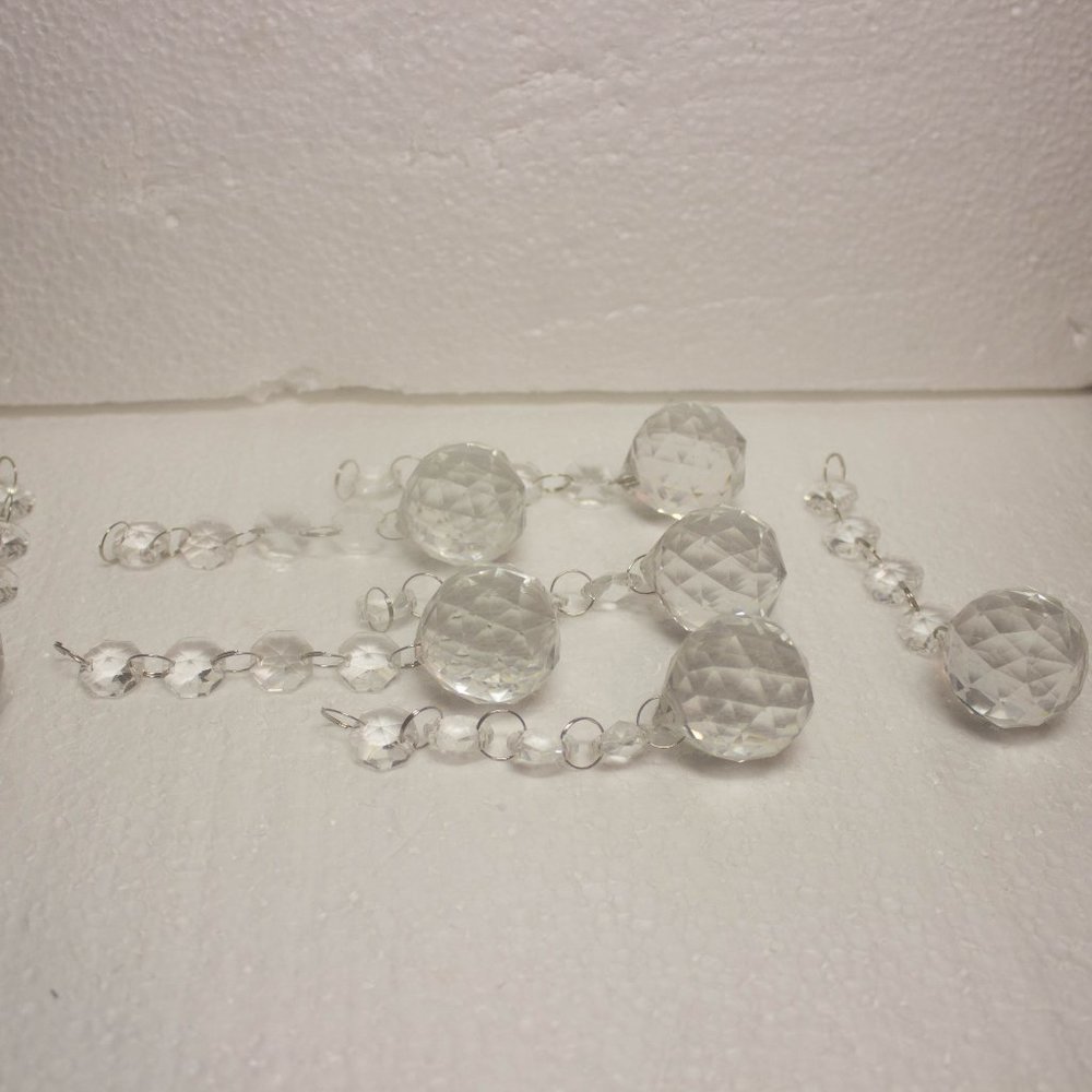 Set of Seven Drop Crystals